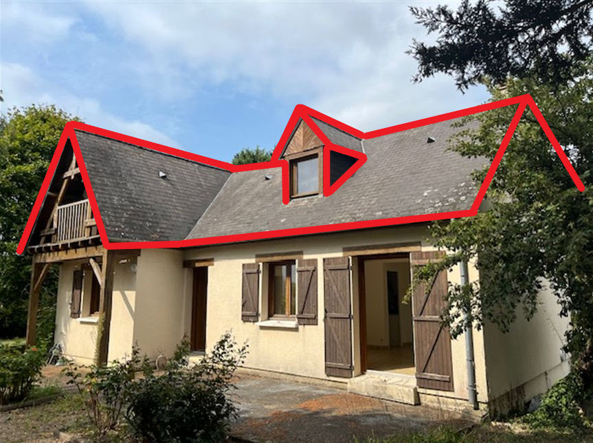 Vendre maison avec toit en amiante