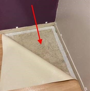 dalles de sol contenant de l'amiante